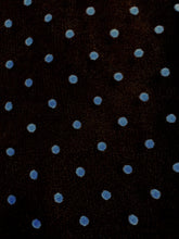 Tutu Net - 54-inches Wide Black with Small Blue Flocked Polka Dots